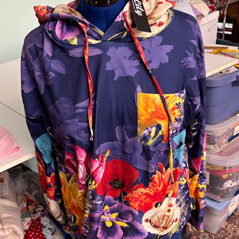 Lily Multicolor Floral Hoodie